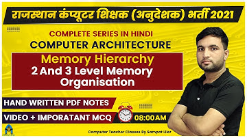 8. memory hierarchy hindi | memory hierarchy coa | computer teacher preparation by sampat sir