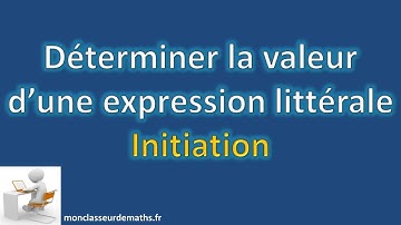 calculer une expression littérale simple