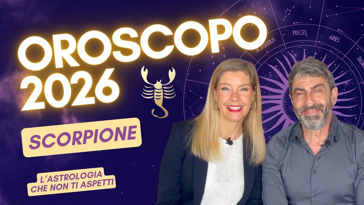 OROSCOPO dell'ANNO 2026 per lo SCORPIONE