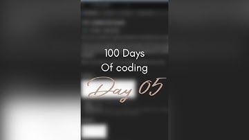 Day 5 of 100 Days Challenge #100daysofcodexnst  #nstcodingsprint