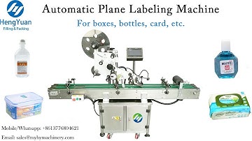 Automatic Plane Labeling Machine Box Top Label Applicator