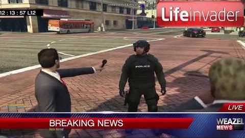 BANK ROBBERY! - #LifeInvader #BREAKINGNEWS - GTA V NewsRP
