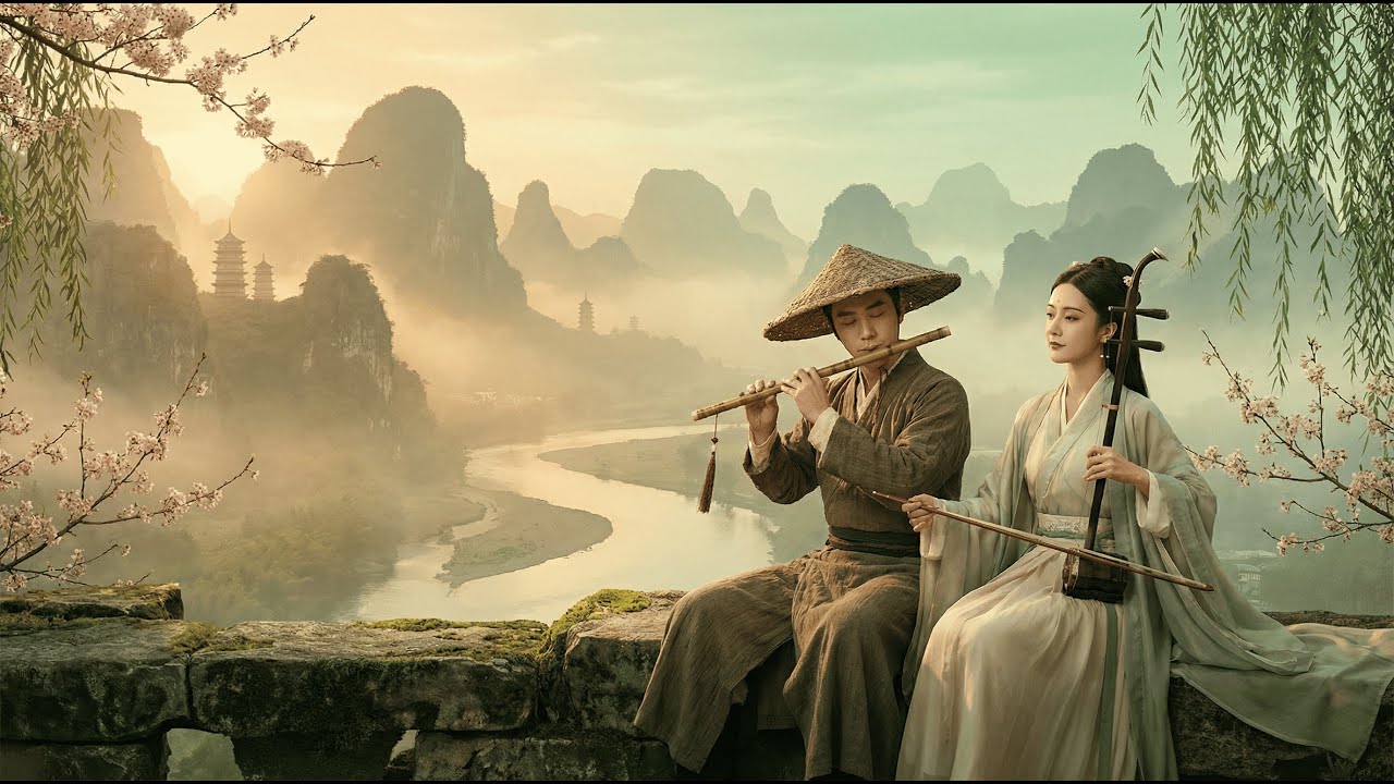 🎋 Ancient Chinese & Japanese Music | Guzheng, Koto, Erhu & Shakuhachi | Deep Sleep & Relaxation