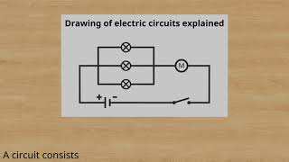 Drawing of electric circuits explained