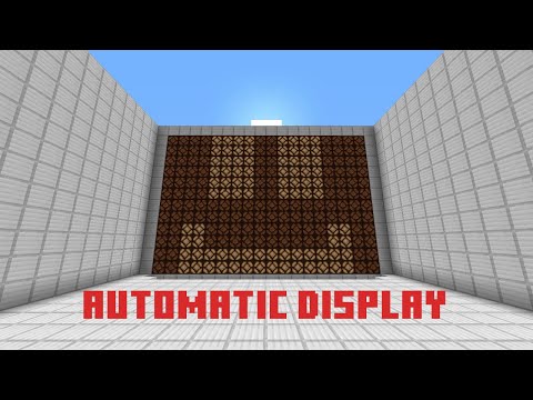 I Made a Automatic Redstone Lamp Display V2 | Minecraft