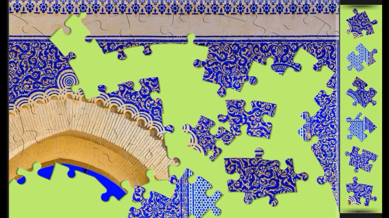 Blue Gate Morocco☺️❤️ jigsaw puzzle🧩🧩 \\ @funpuzzle1122
