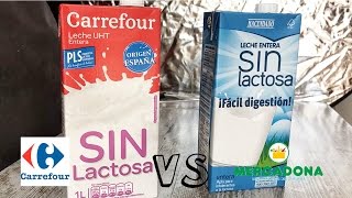 Estudiamos la Leche Sin Lactosa De Mercadona Carrefour y MasyMas