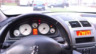 peugeot 407 2.0 HDI ( diesel ) cold start +9C - Sony RX100 II sample video \/ movie