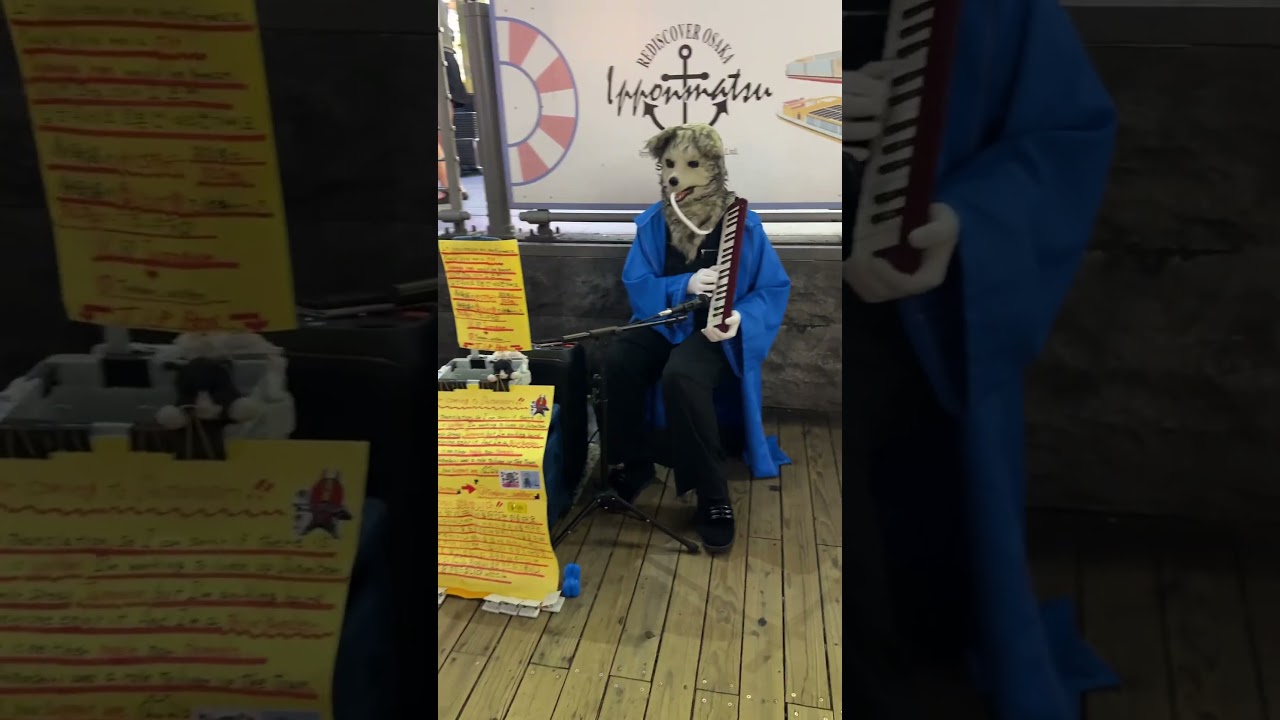 Osaka’s Cutest Street Performer | Dog Costume Show in Dotonbori