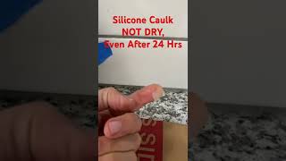 Costly mistake, silicone caulk not drying, simple way to avoid it.