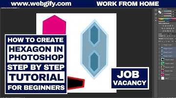 how to create hexagon Photoshop step-by-step tutorial for beginners #webgifyinstitute get online job