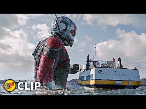 Giant-Man Chasing Sonny Burch - Pier 39 Scene | Ant-Man and the Wasp (2018) IMAX Movie Clip HD 4K