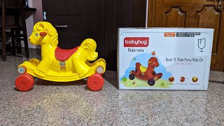 Babyhug Rock 'O' Ride Pony Ride-on unboxing and installation