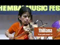 Thillana composed and presented by kanyakumari amma  carnatic violin