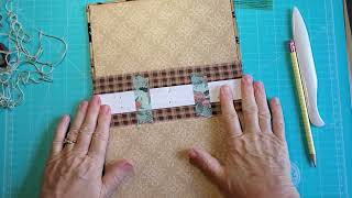 Sewing the Signatures in my Horse Junk Journal