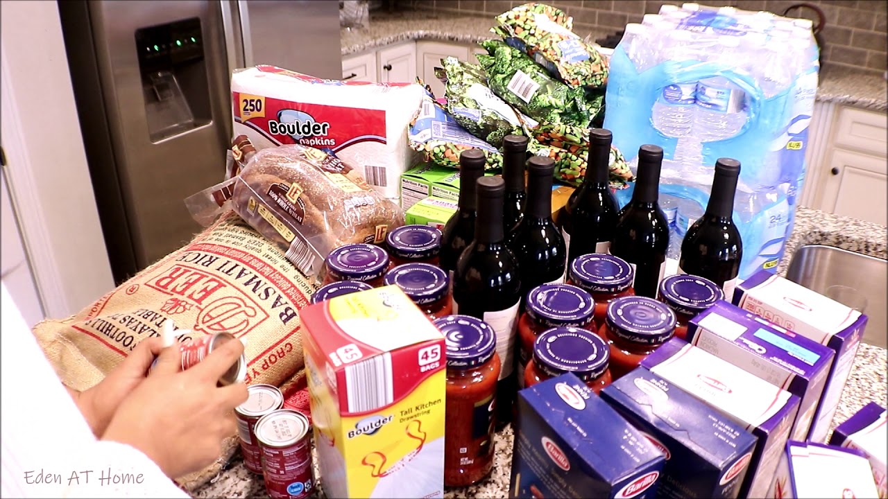 Stackpile Groceries For Coronavirus Lock-Down - YouTube