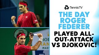 The Day Roger Federer Went All-Out-Attack vs Djokovic In Shanghai! 🥵