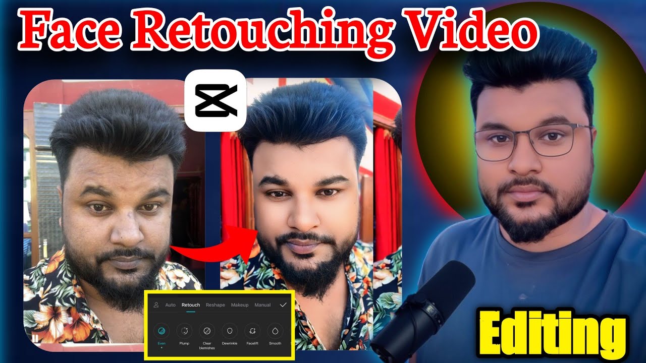 Face Smooth Video Editing Tutorial l Face Retouch Editing in Capcut l Face Retouch Tutorial