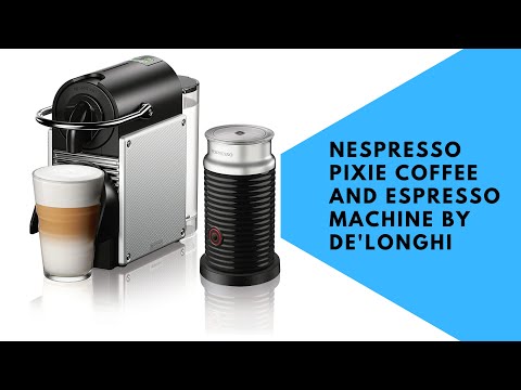 Nespresso Pixie Coffee and Espresso Machine by De'Longhi with Milk Frother, Aluminum