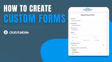 How to Create Custom Forms and Connect with Your Website | Jobtable