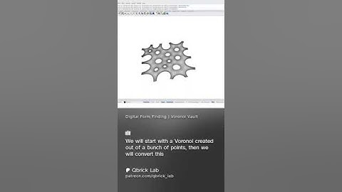 Voronoi Vault - Grasshopper Tutorial #art #3dmodeling #3danimation #grasshopper3d