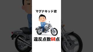 【衝撃】違反点数68点、排気量超え　#マグナキッド君 #マグナ50