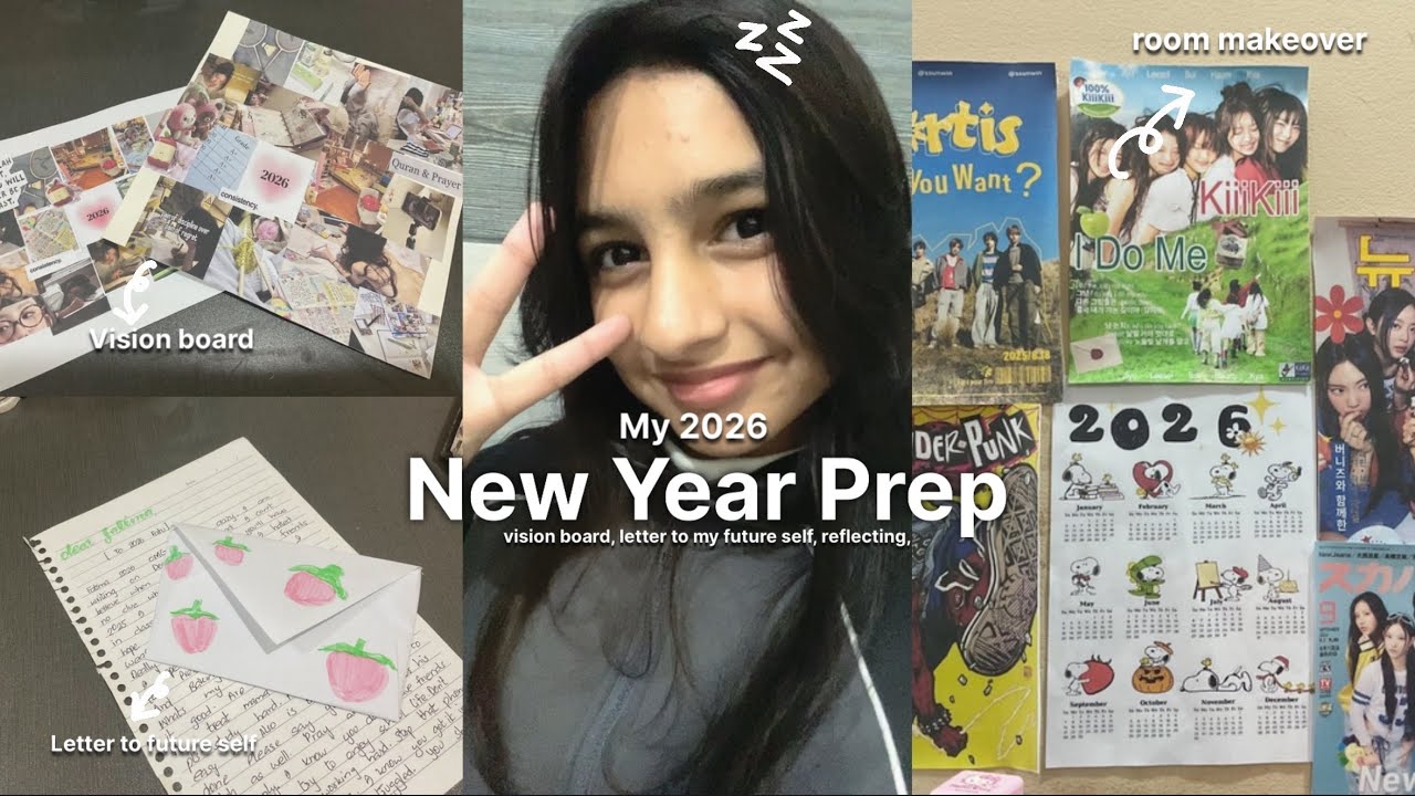 Preparing for 2026  ✨🐰Vision board, Writing a letter to my future self, reflecting etc || New Year
