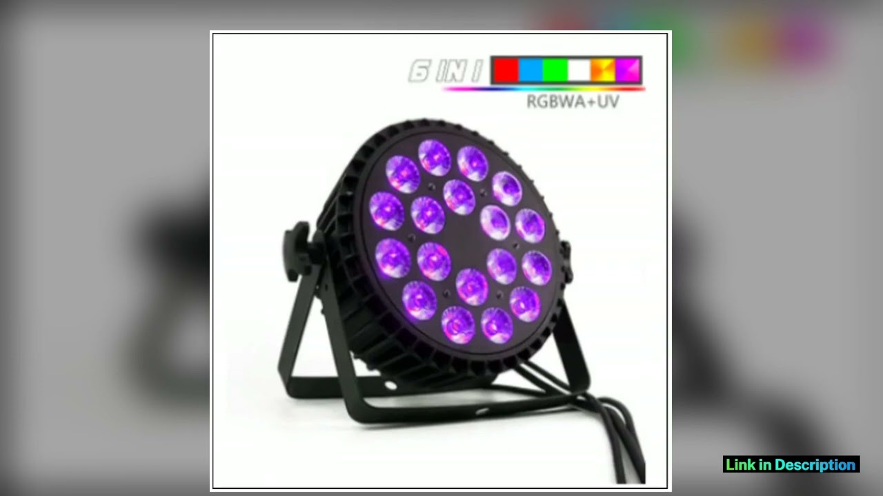 SHEHDS Aluminum Alloy LED Flat Par 18x12W RGBW18x18W RGBWAUV Lighting for Theater Professional