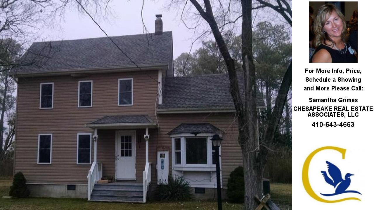 1807 CROCHERON ROAD, TODDVILLE, MD Presented by Samantha Grimes. YouTube