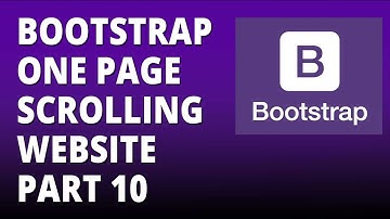 Bootstrap one page scrolling site part 10 - Twitter Bootstrap