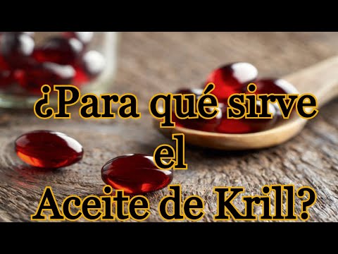 Video: ¿Para qué sirve el aceite de krill?