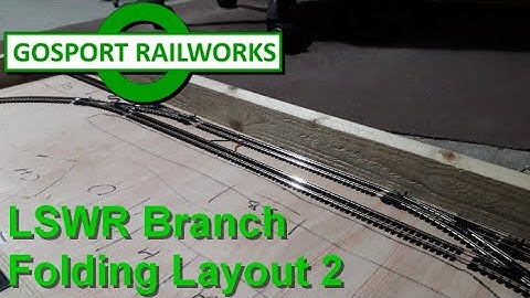 LSWR N Gauge Folding Layout 2 - Tacking down the Trackbed!