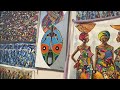 Ghanaian Artists Create Original Paintings at The Art Center | Shop with HIM Tours