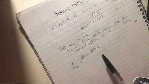 A2 Maths - Iterative Method Exam Question