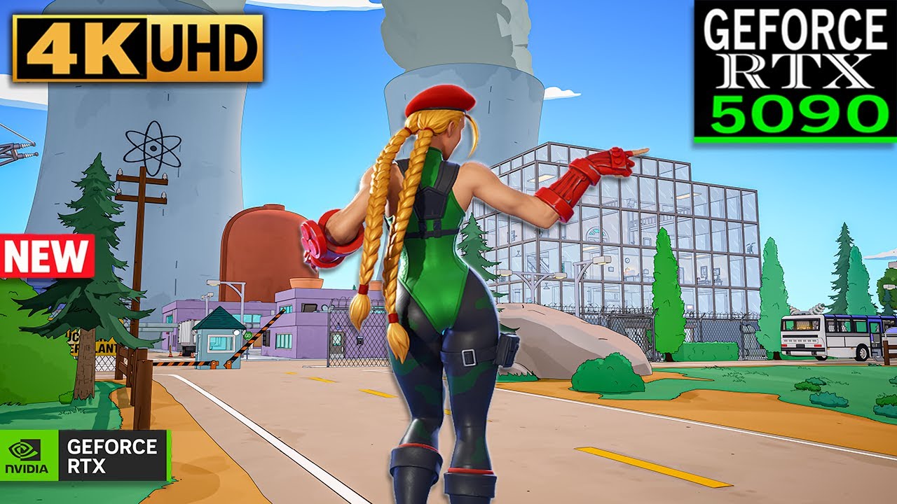 Fortnite Cammy Skin Gameplay | RTX 5090 4K MAX Graphics + Ray Tracing ON 