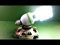 New Free Energy Light Bulb Using Speaker Magnet , Self Running DC Motor New Ideas Project 2019