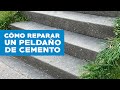 Cómo reparar un peldaño en una escalera de cemento