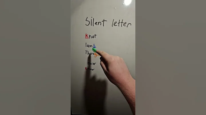 Silent letters #englishlesson #englishteacher #learnenglish #englishtips #ingles #語英 #ESL #grammar