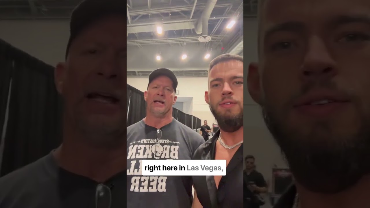 Austin Theory and Stone Cold Steve Austin at 