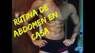 Rutina de abdomen en casa