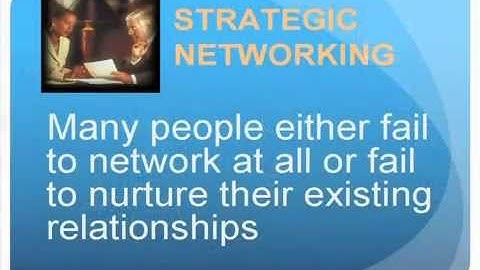 Strategic Networking - Crossing the Finish Line
