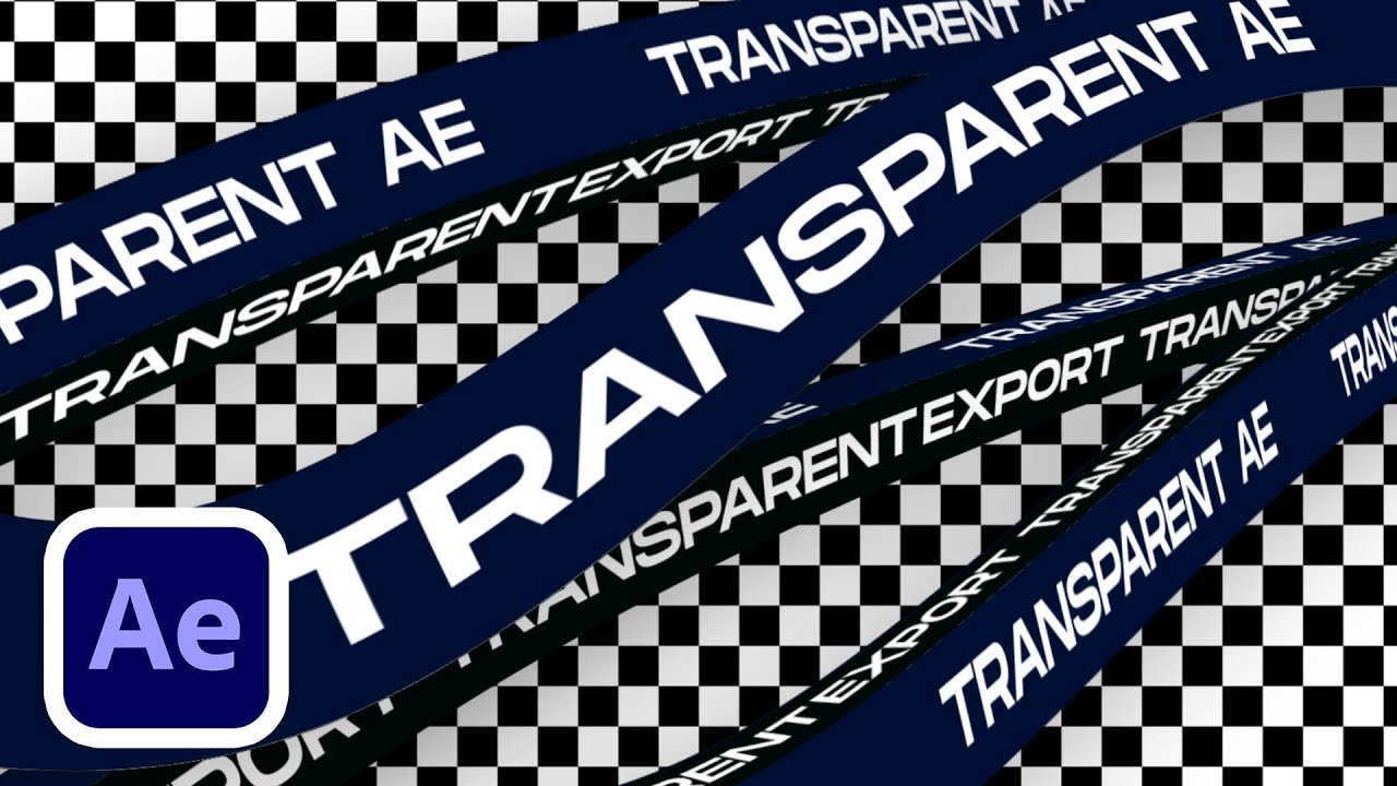How to export render transparent background in after effects