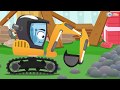 Bagger und traktor kinderfilm  bagger grbt grube  cartoon fr kinder  super zeichentrickfilm