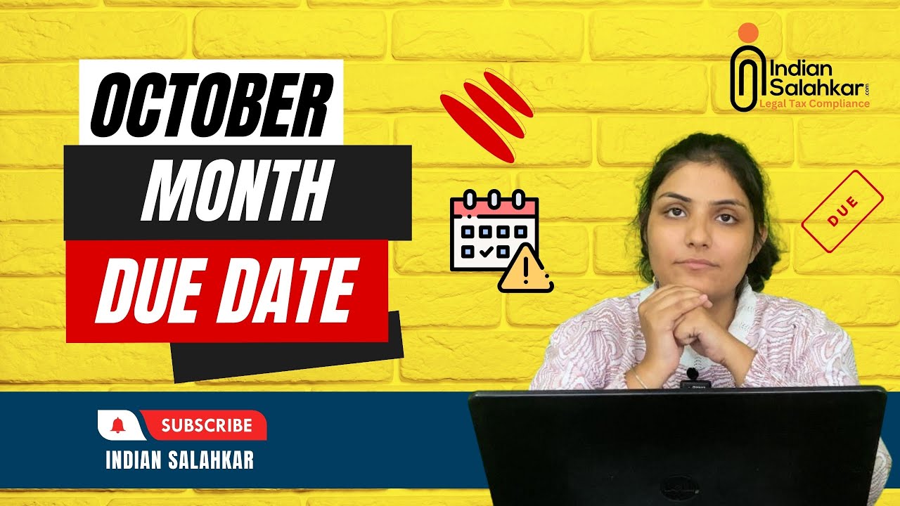 October Due Date || Save Late Fees, Interest, Penalty || Due date calendar Oct 2023