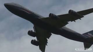 Boeing 747-83QF компанії Silk Way West Airlines вилітає з Борисполя (KBP/UKBB)