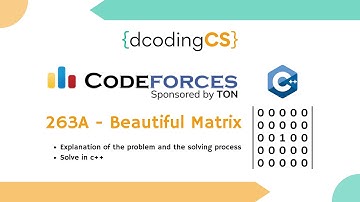 Codeforces 263A – Beautiful Matrix | Step-by-Step Solution in C++ (Full Explanation + Code)