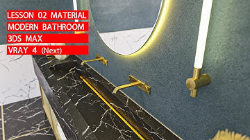 realistic Marble and gold materials in 3ds max Vray 4