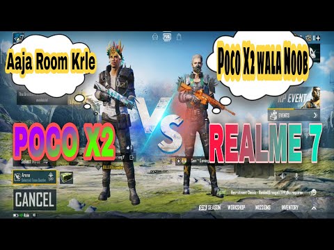 POCO X2 VS REAL ME 7 | 40 FPS VS 60 FPS | TDM M416 CHALLENGE | PUBG MOBILE KR | NITIN GAMING |