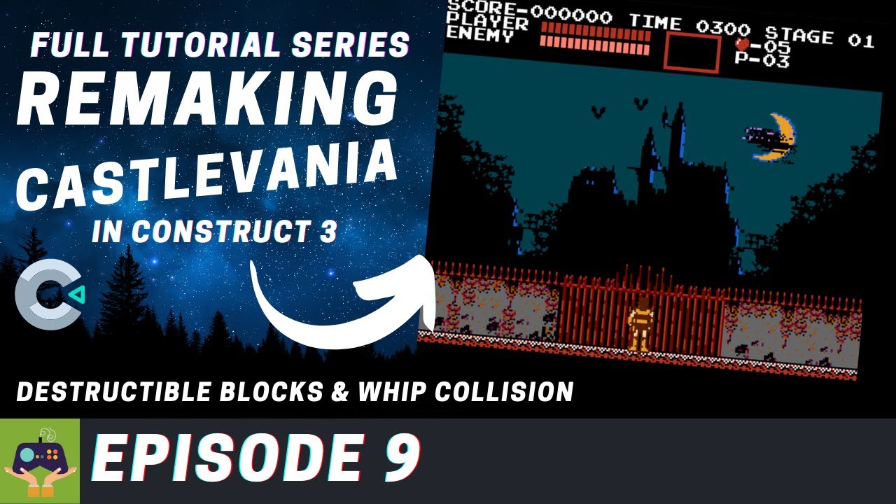 Construct 3 Tutorial - Remake Castlevania Series E9, Destructible ...