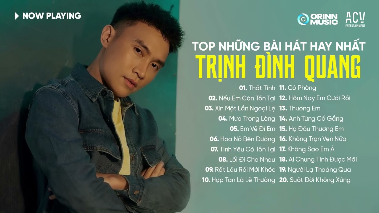 Trịnh Đình Quang | Nếu Em Còn Tồn Tại, Thất Tình, Xin Một Lần Ngoại Lệ | Bản "Tình Ca" Buồn 8x 9x